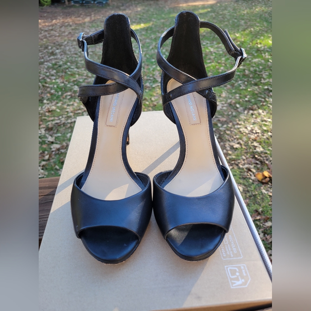 Antonio Melani Black Strape Heel 7.5M
